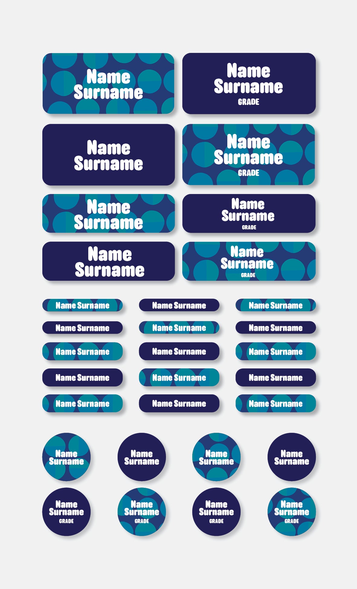 School Labels Classic Pack | Polka Pop - Studio Era