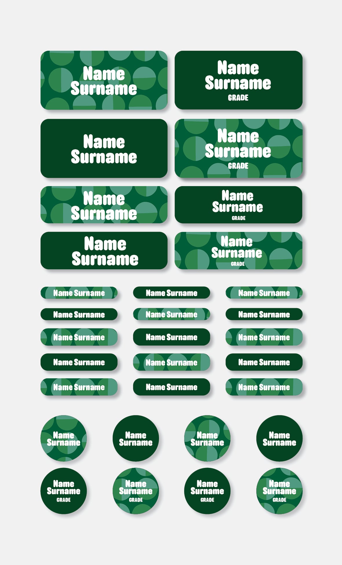 School Labels Classic Pack | Polka Pop - Studio Era