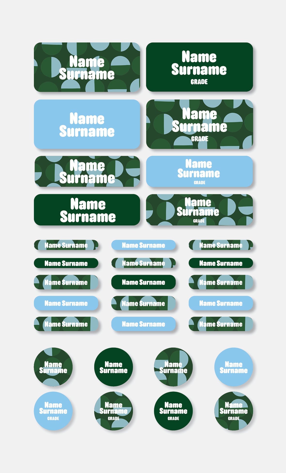 School Labels Classic Pack | Polka Pop - Studio Era