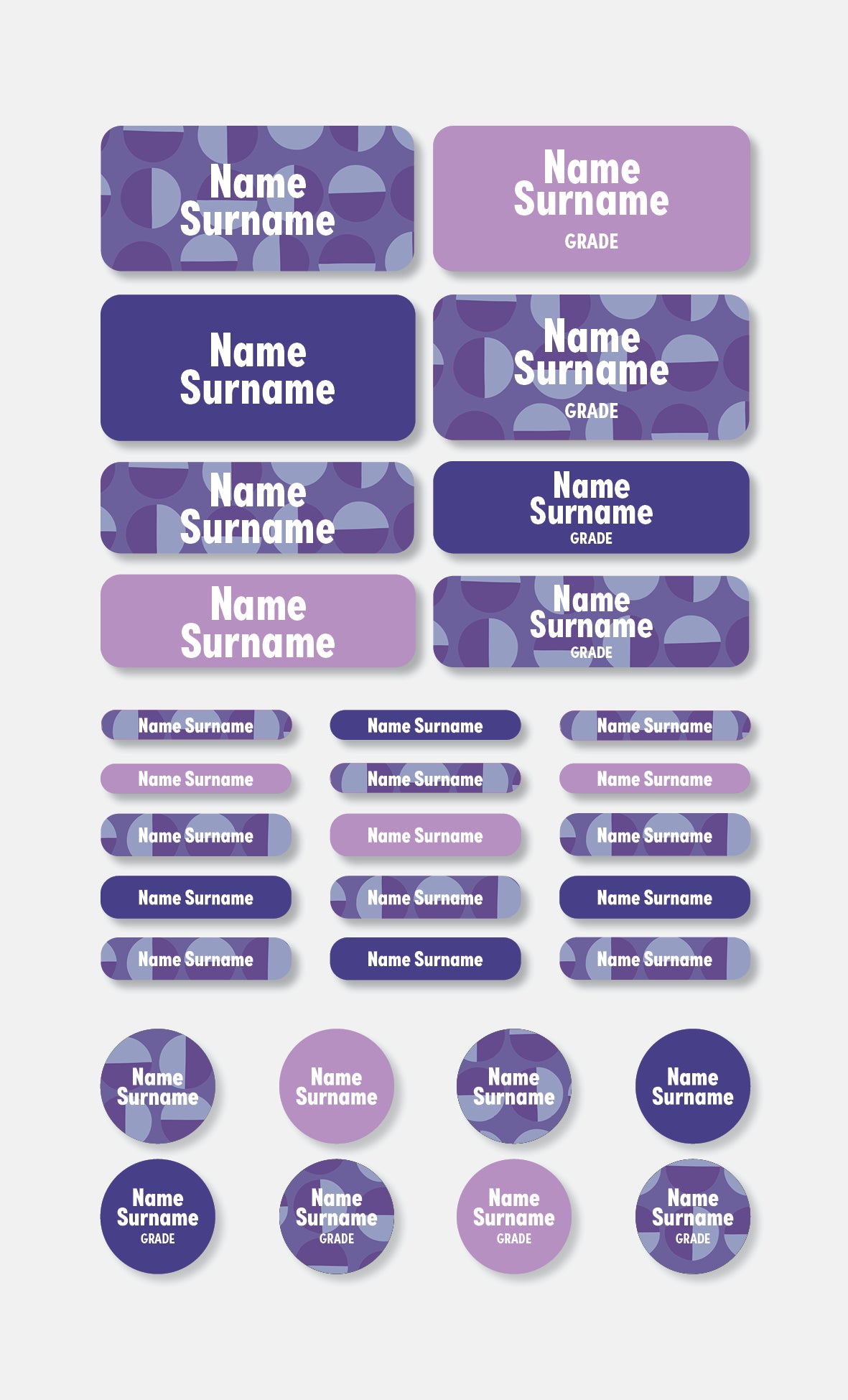 School Labels Classic Pack | Polka Pop - Studio Era