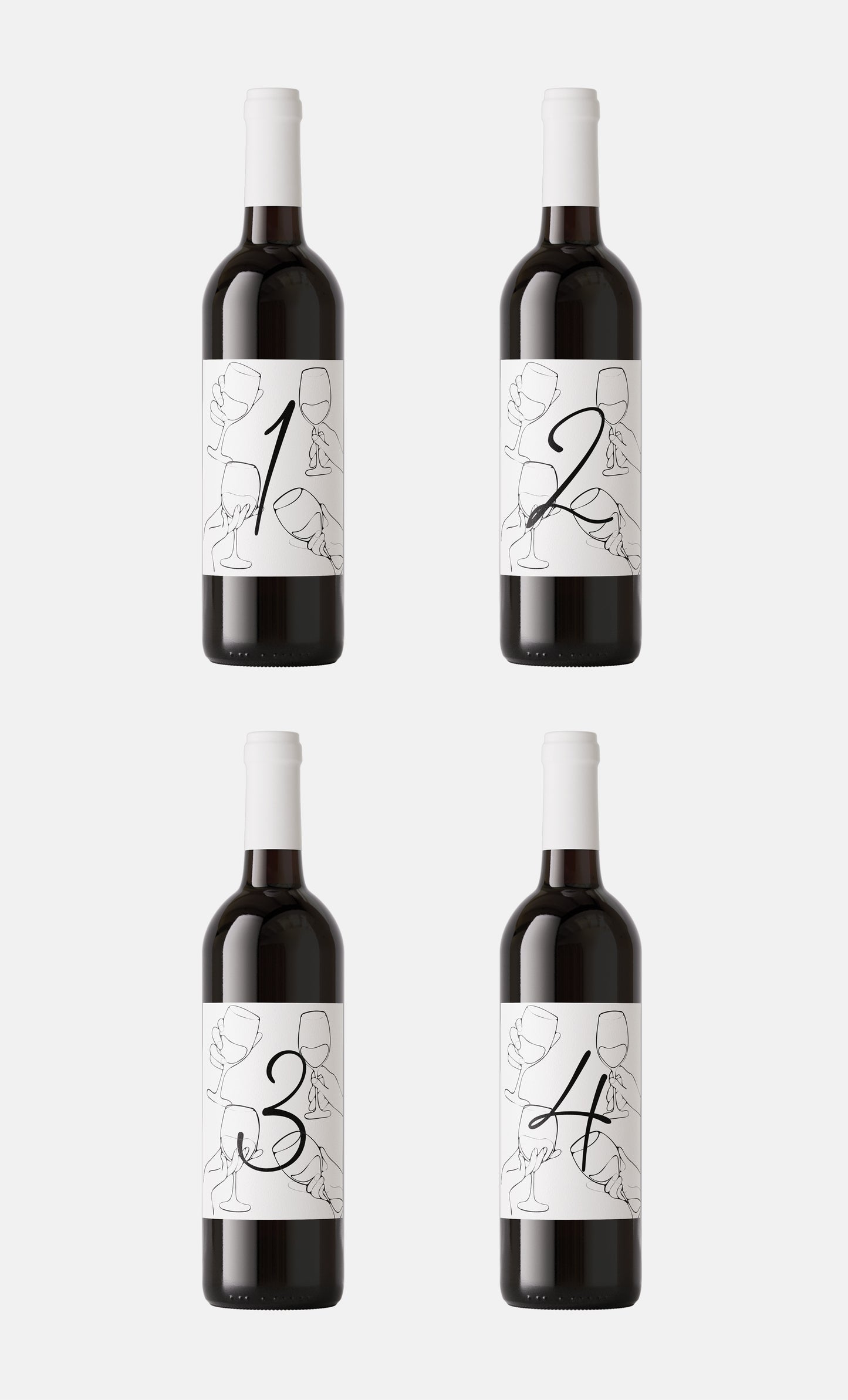 Pesach Wine Labels | 4 Wines Collection - Studio Era