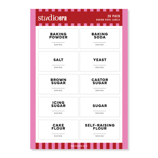Simple Baking Labels | 20 Pack