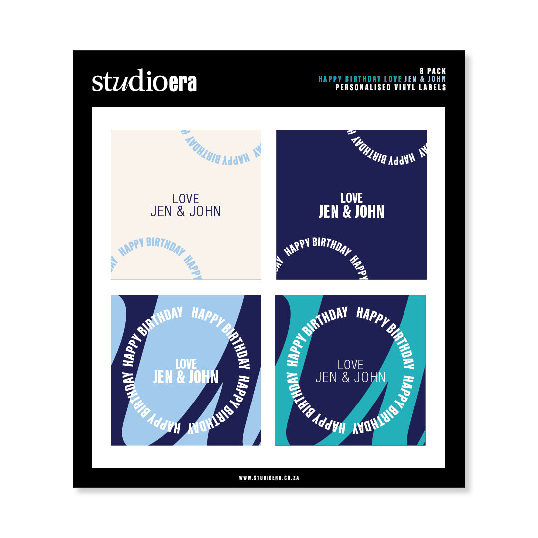 Personalised Happy Birthday Stickers | Celebrate Collection - Studio Era