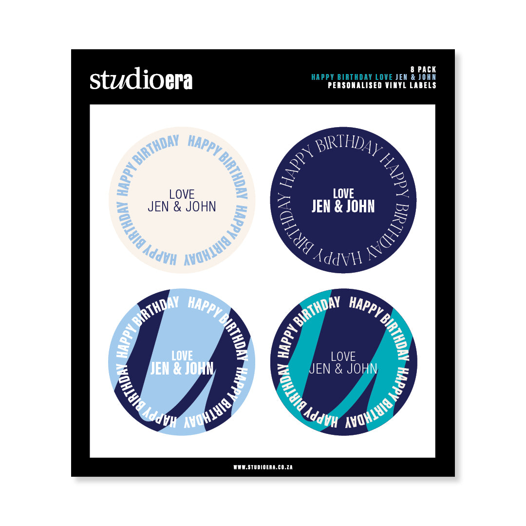 Personalised Happy Birthday Stickers | Celebrate Collection - Studio Era