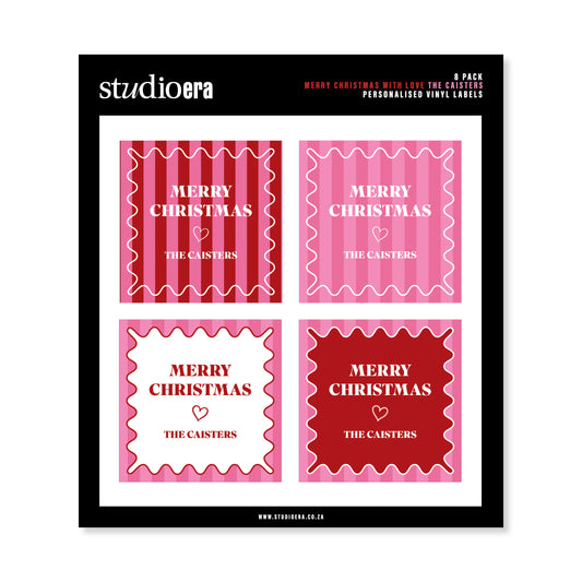 Personalised Christmas Stickers | Merry Christmas