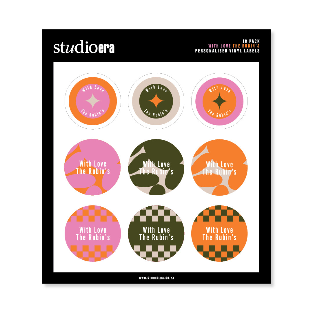 Personalised With Love Gifting Stickers | Classic Collection - Studio Era