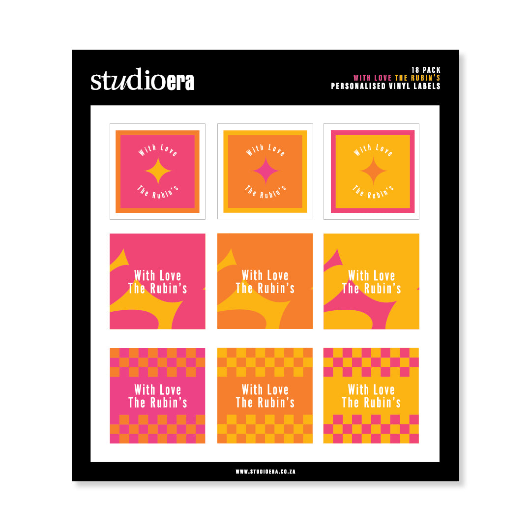 Personalised With Love Gifting Stickers | Classic Collection - Studio Era