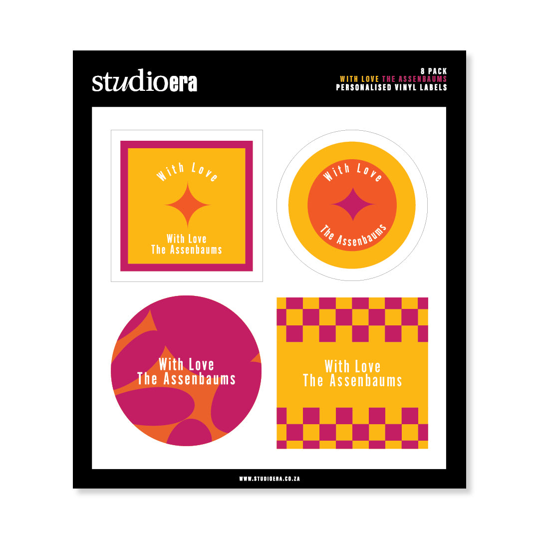 Personalised With Love Gifting Stickers | Classic Collection - Studio Era