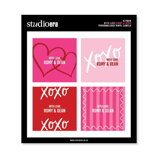 Personalised With Love Gifting Stickers | Heart Collection - Studio Era