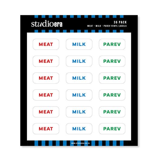 Meat, Milk & Parev Labels - Colour