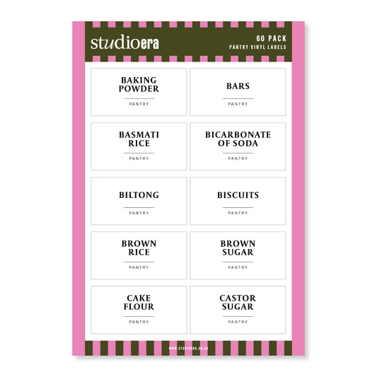 Simple Pantry Labels | 60 Pack