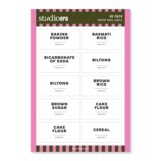 Simple Pantry Labels | 40 Pack