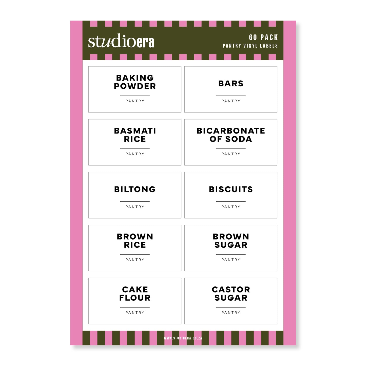 Simple Pantry Labels | 60 Pack