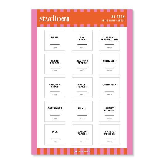 Simple Spice Labels | 30 Pack