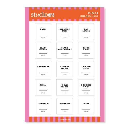 Simple Spice Labels | 45 Pack