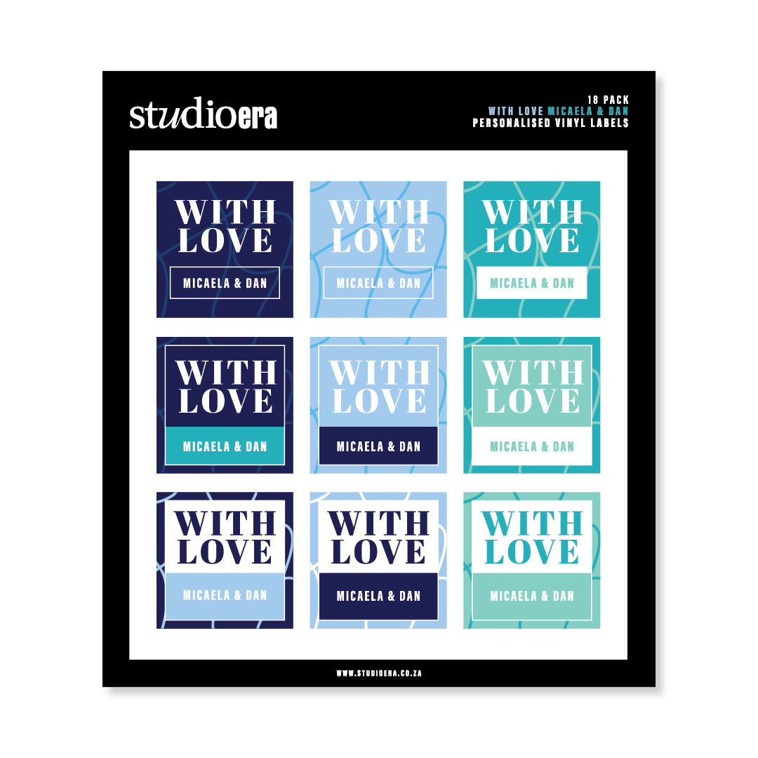 Personalised With Love Gifting Stickers | Swirl Collection - Studio Era