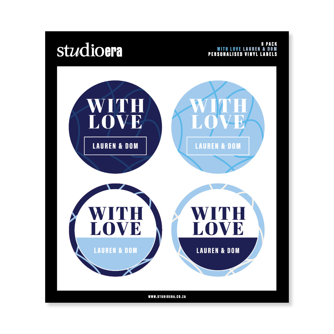 Personalised With Love Gifting Stickers | Swirl Collection - Studio Era
