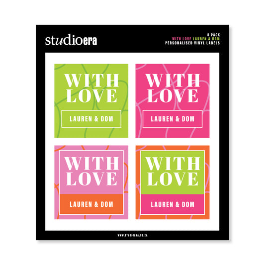 Personalised With Love Gifting Stickers | Swirl Collection - Studio Era