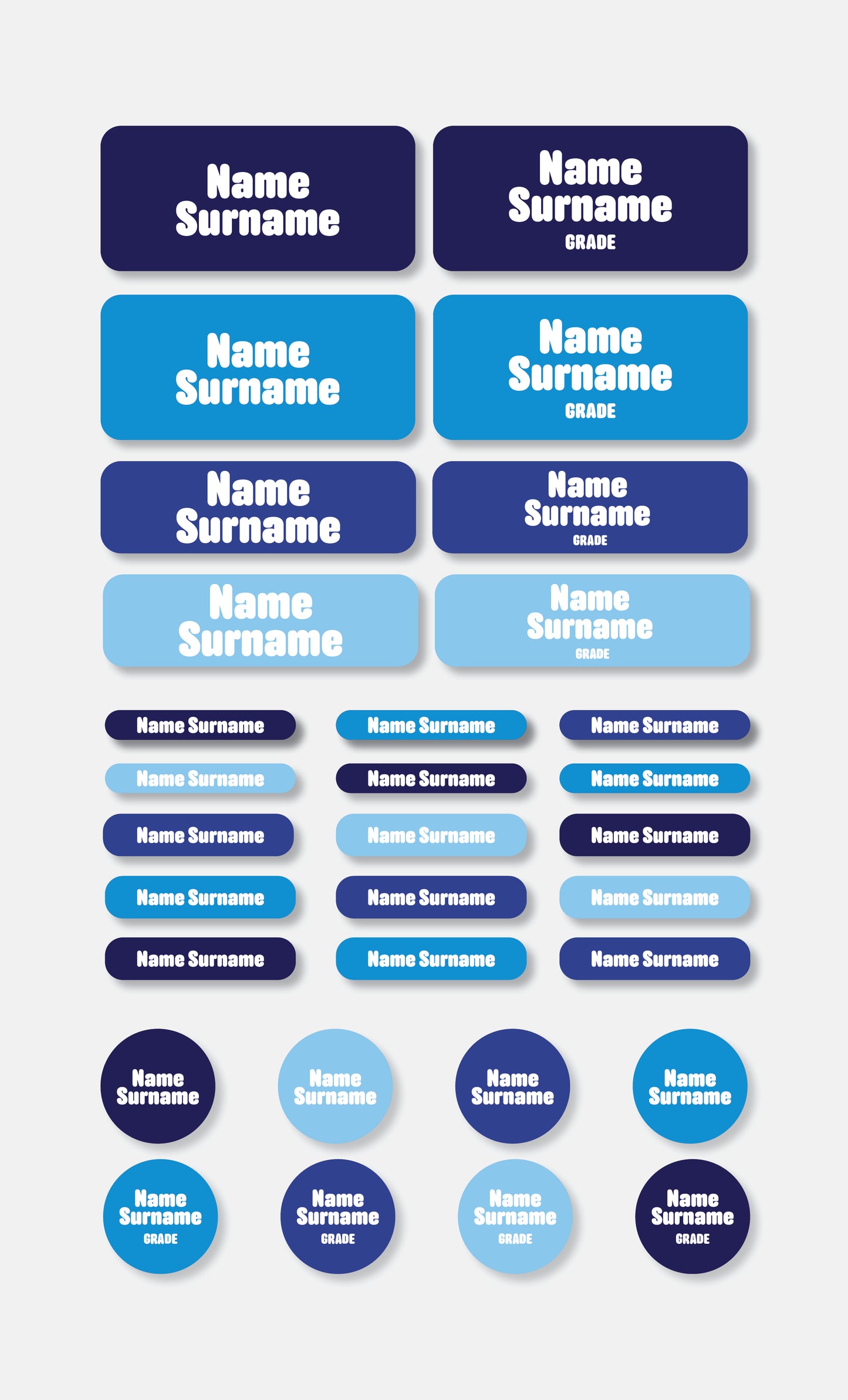 School Labels Classic Pack | Colour Pop - Studio Era