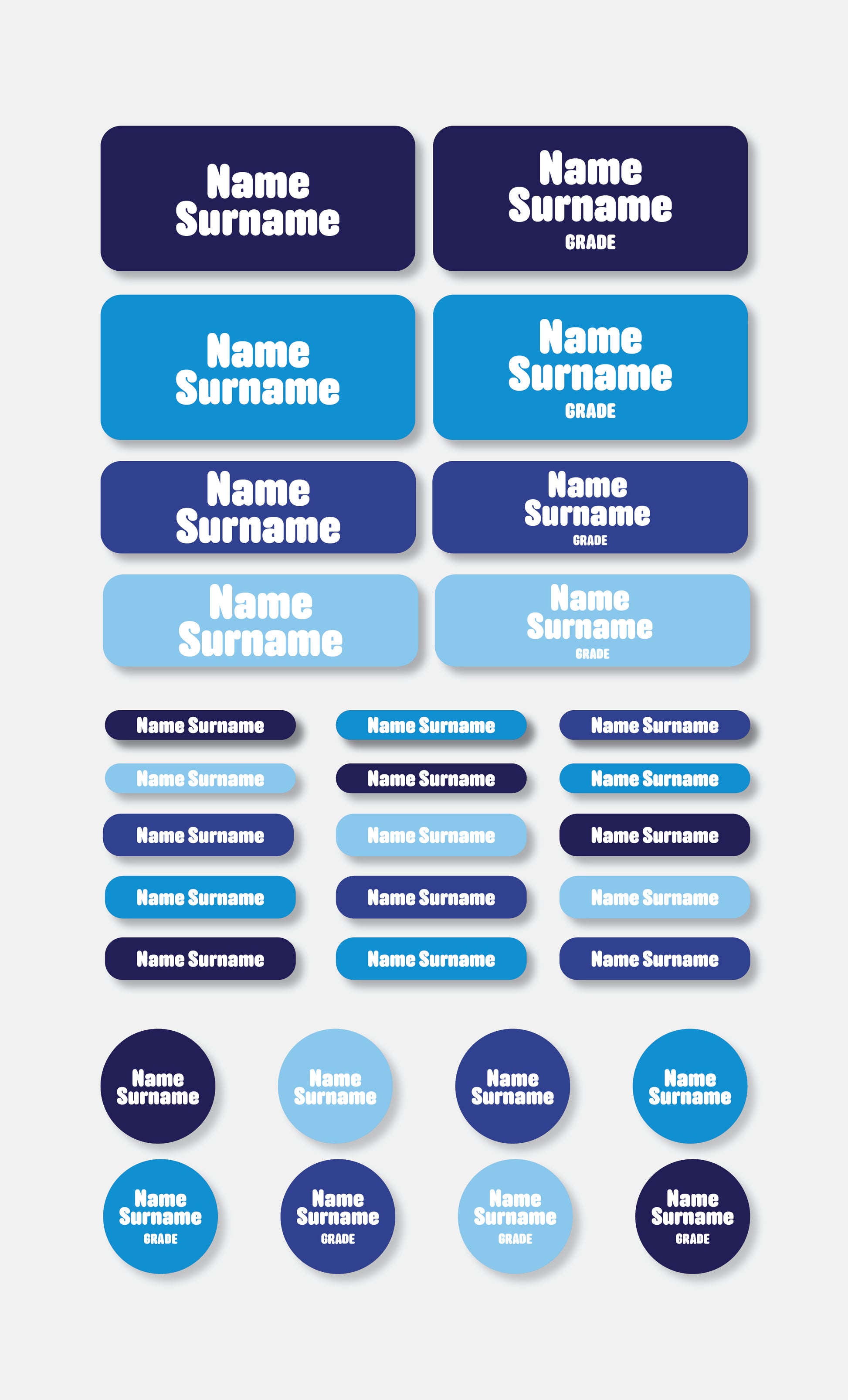 School Labels Classic Pack | Colour Pop - Studio Era