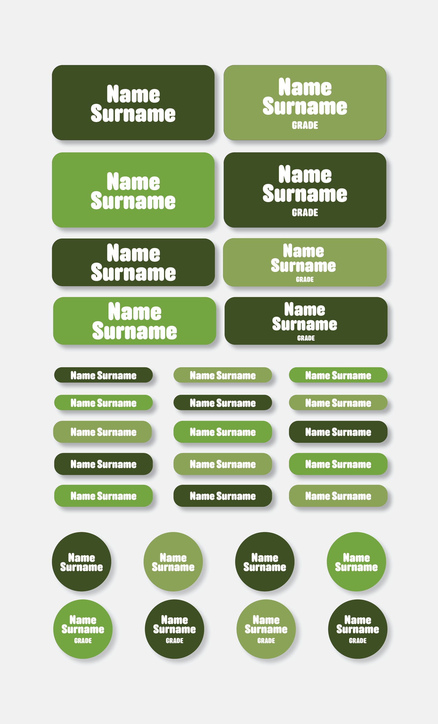 School Labels Classic Pack | Colour Pop - Studio Era