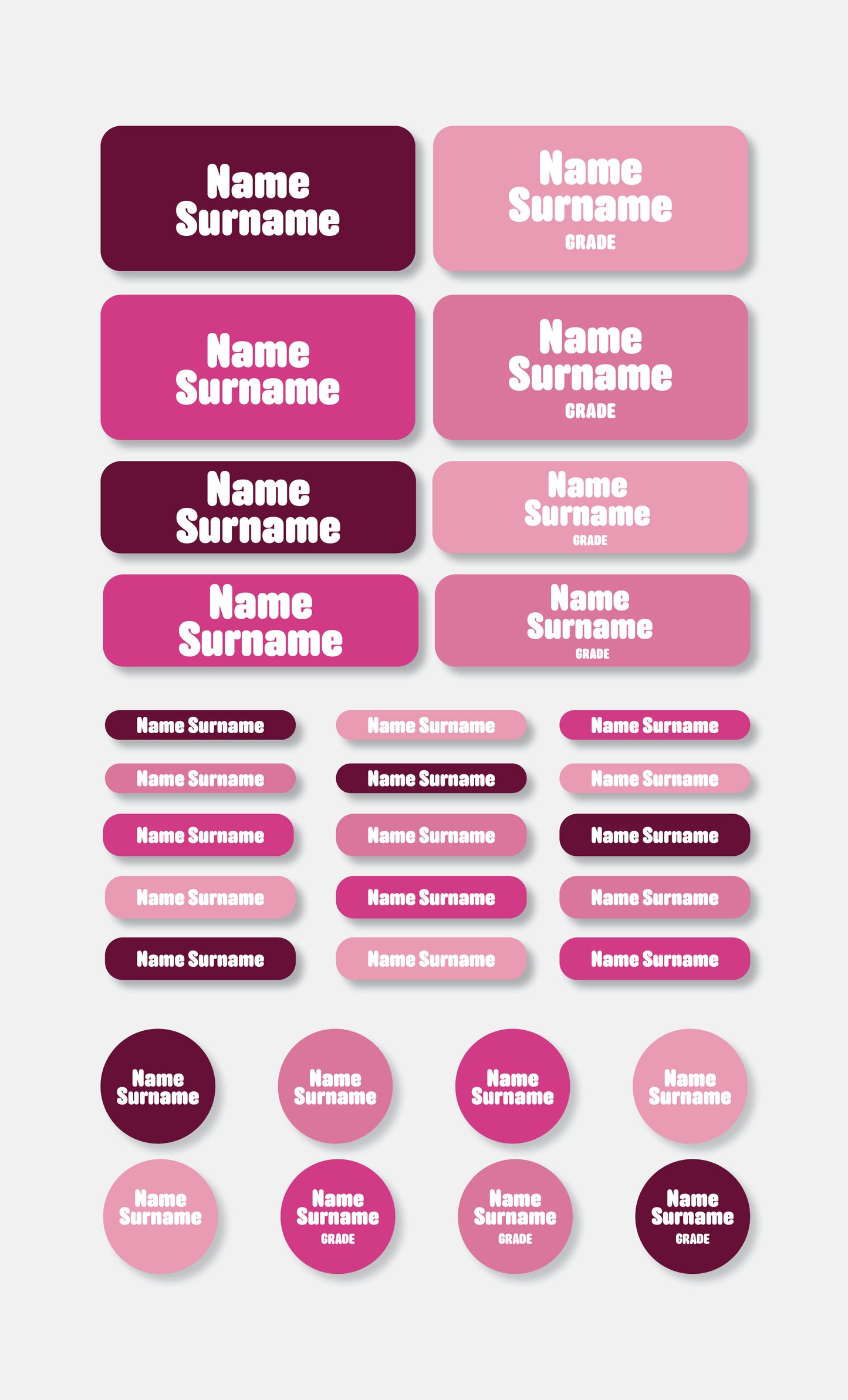 School Labels Classic Pack | Colour Pop - Studio Era