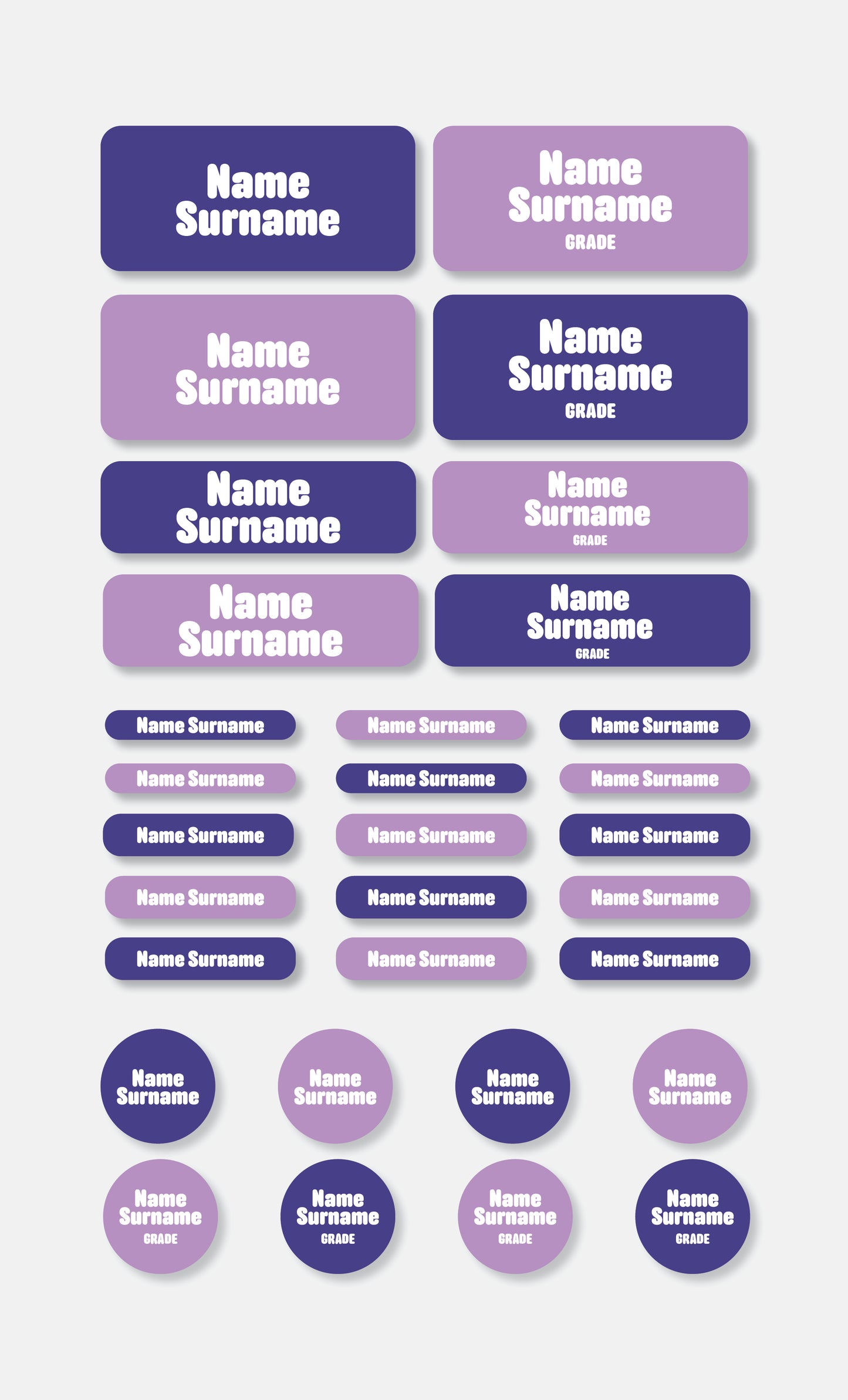 School Labels Classic Pack | Colour Pop - Studio Era