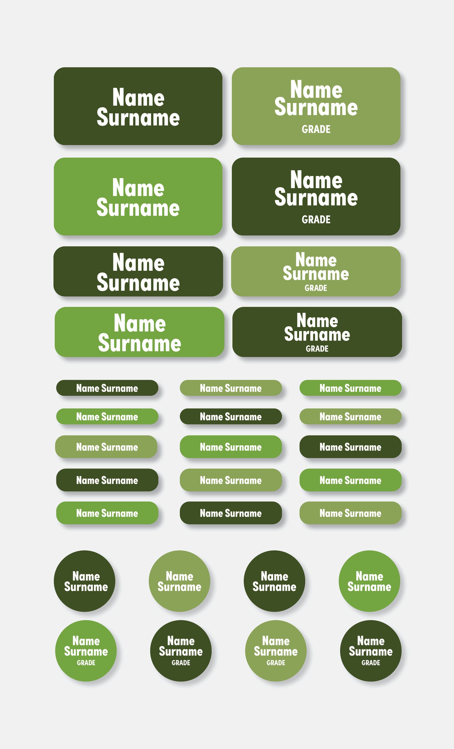 School Labels Classic Pack | Colour Pop - Studio Era