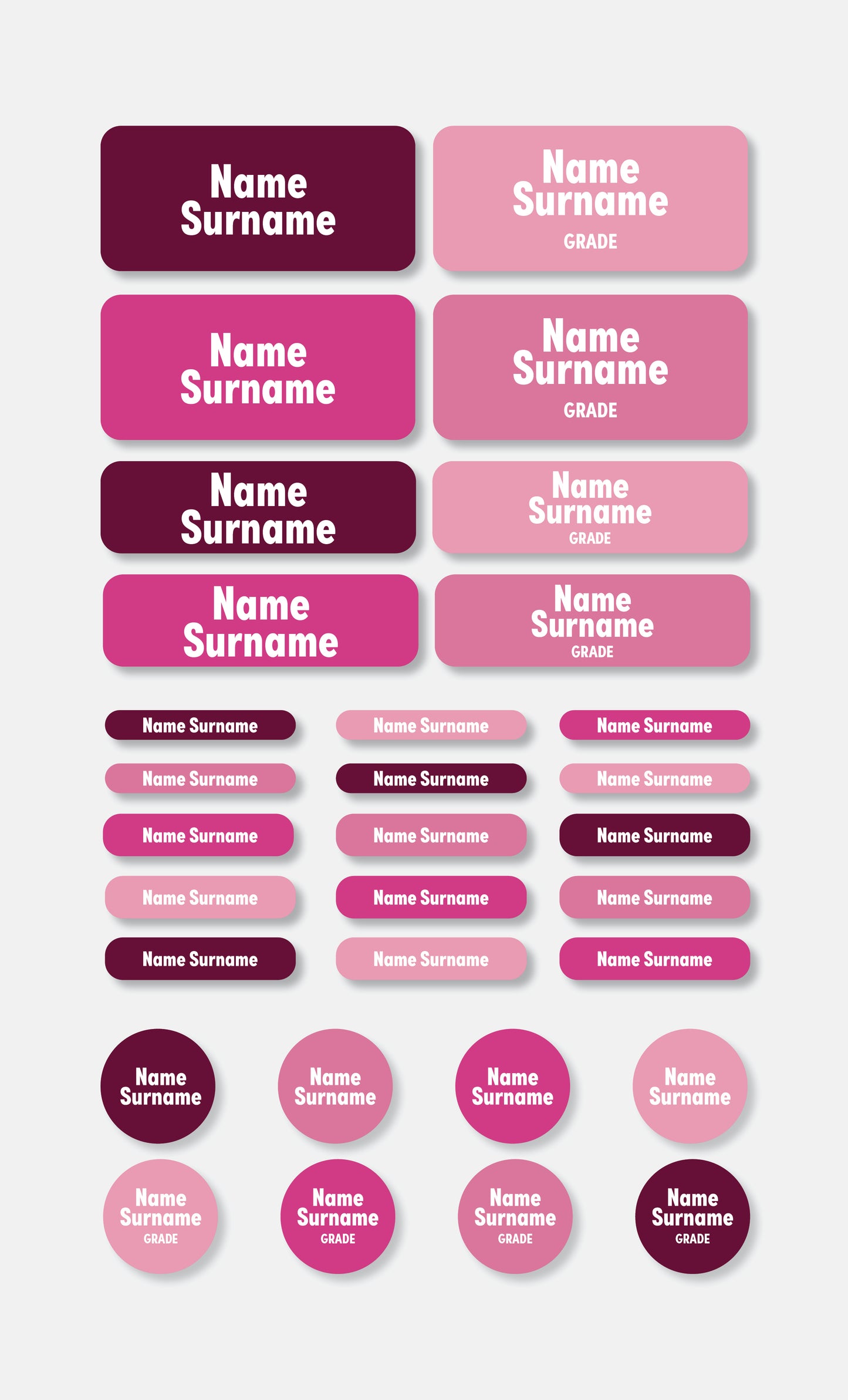 School Labels Classic Pack | Colour Pop - Studio Era
