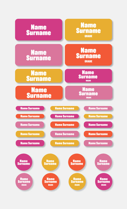 School Labels Essential Pack | Colour Pop - Studio Era