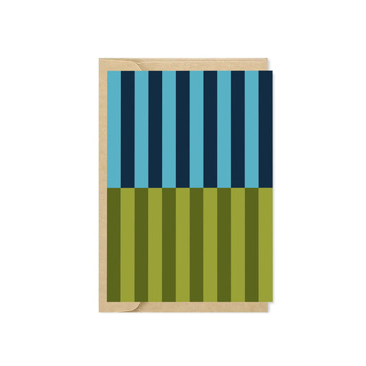 Mini Blue & Green Striped