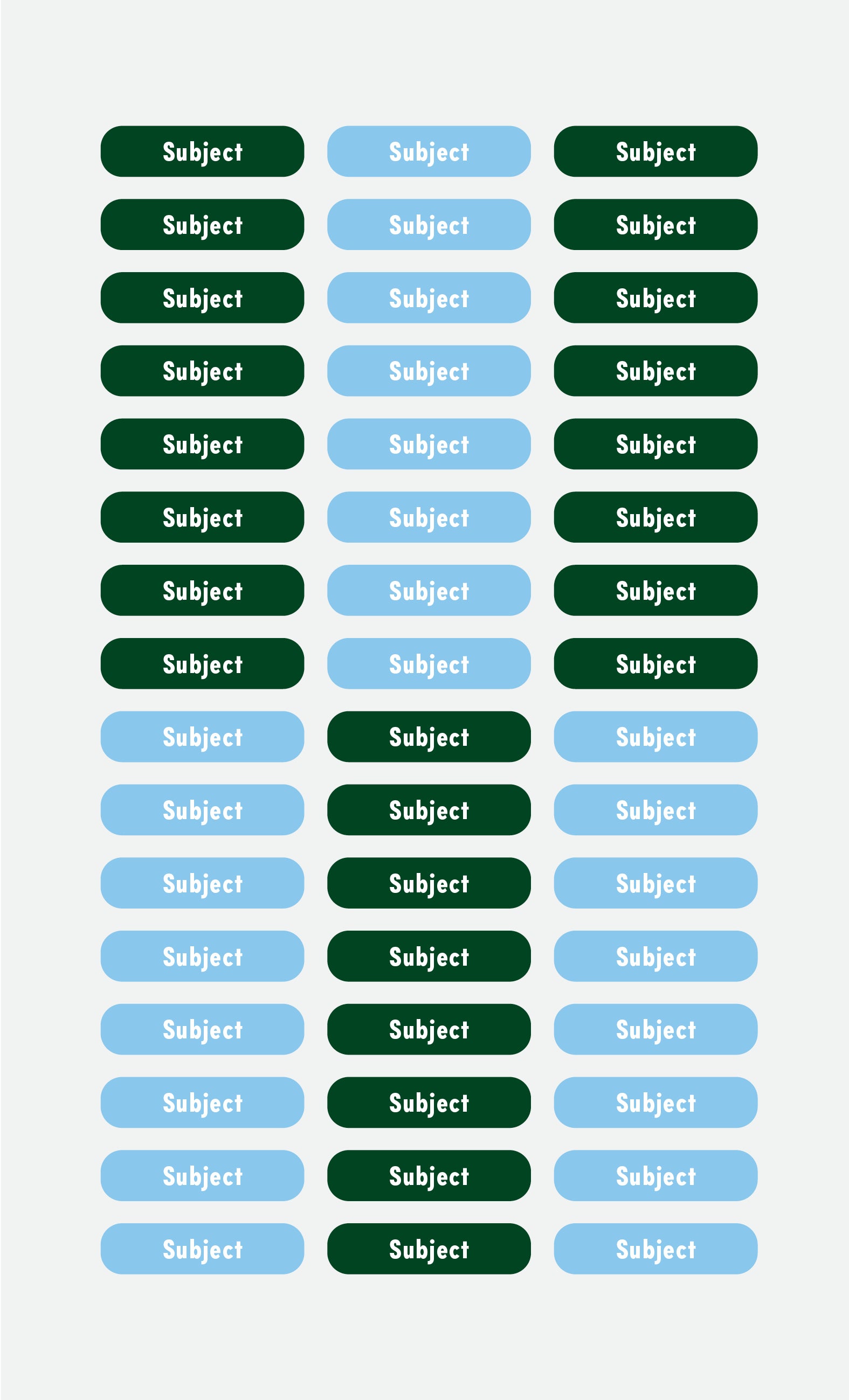 Subject Labels - Studio Era