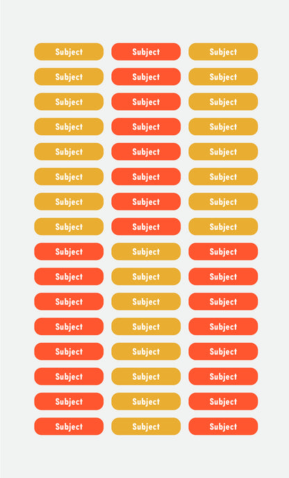 Subject Labels - Studio Era