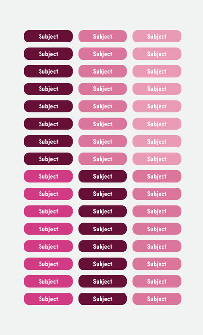 Subject Labels - Studio Era
