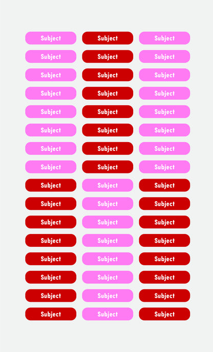 Subject Labels - Studio Era