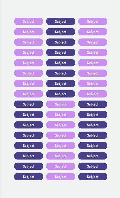 Subject Labels - Studio Era