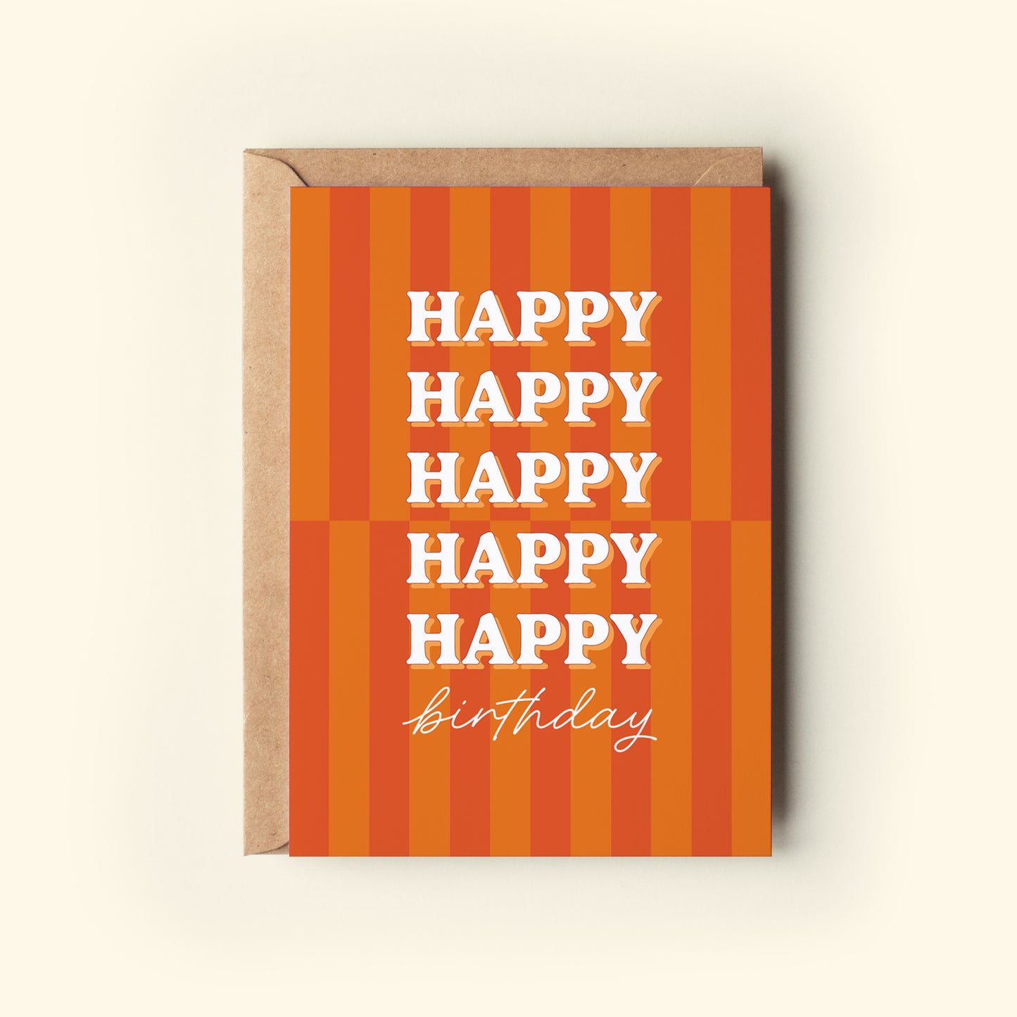 Birthday Stripes | Orange