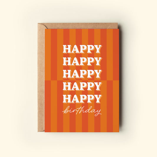 Birthday Stripes | Orange