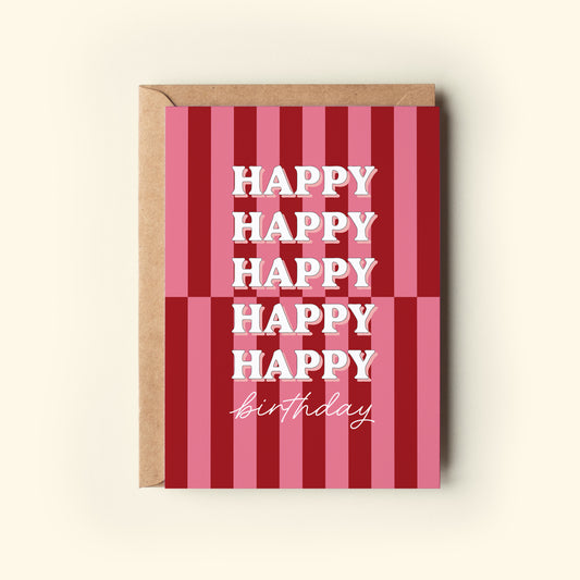 Birthday Stripes | Pink
