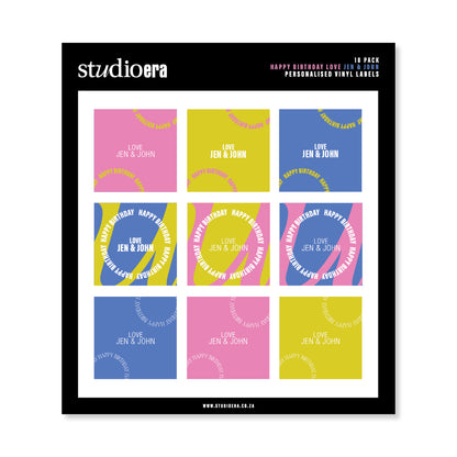 Personalised Happy Birthday Stickers | Celebrate Collection - Studio Era