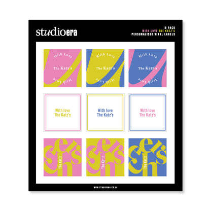 Personalised With Love Gifting Stickers | Cheers Collection - Studio Era