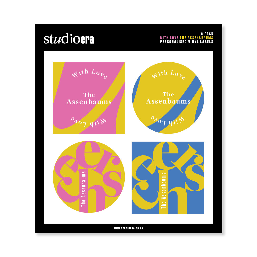 Personalised With Love Gifting Stickers | Cheers Collection - Studio Era
