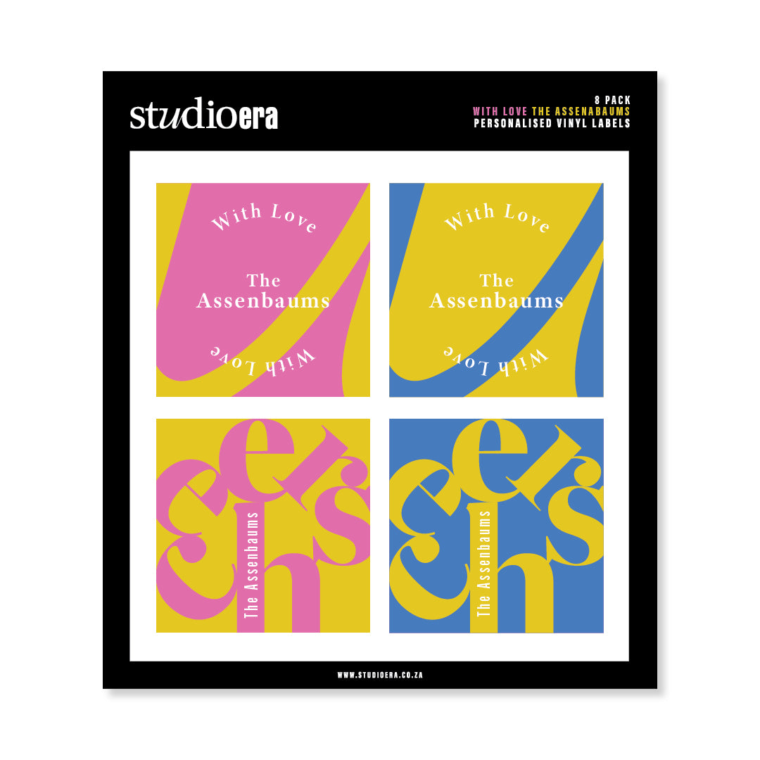 Personalised With Love Gifting Stickers | Cheers Collection - Studio Era