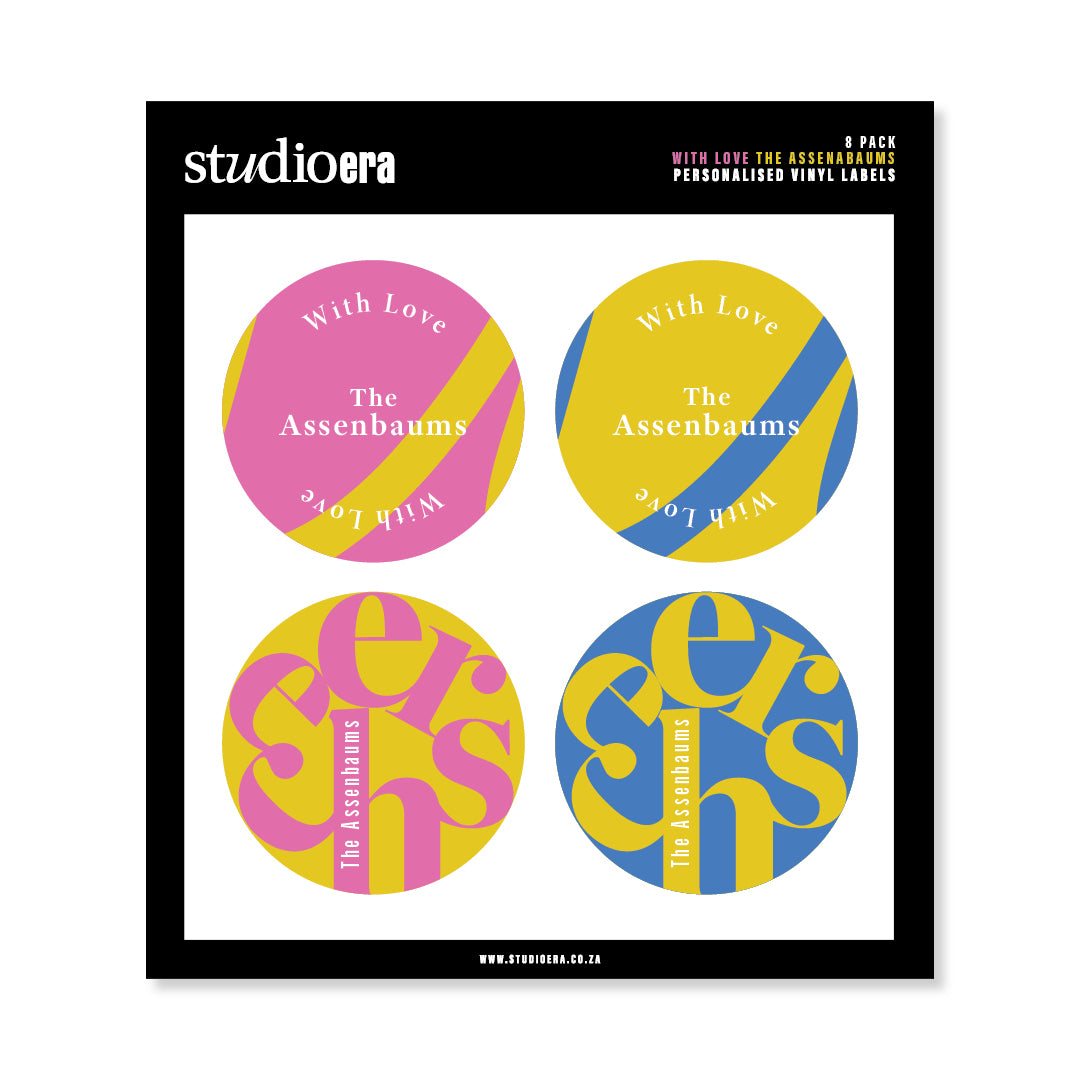 Personalised With Love Gifting Stickers | Cheers Collection - Studio Era