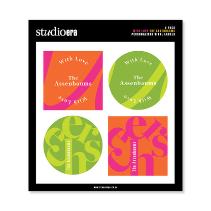 Personalised With Love Gifting Stickers | Cheers Collection - Studio Era