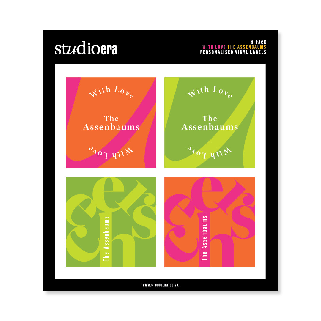 Personalised With Love Gifting Stickers | Cheers Collection - Studio Era