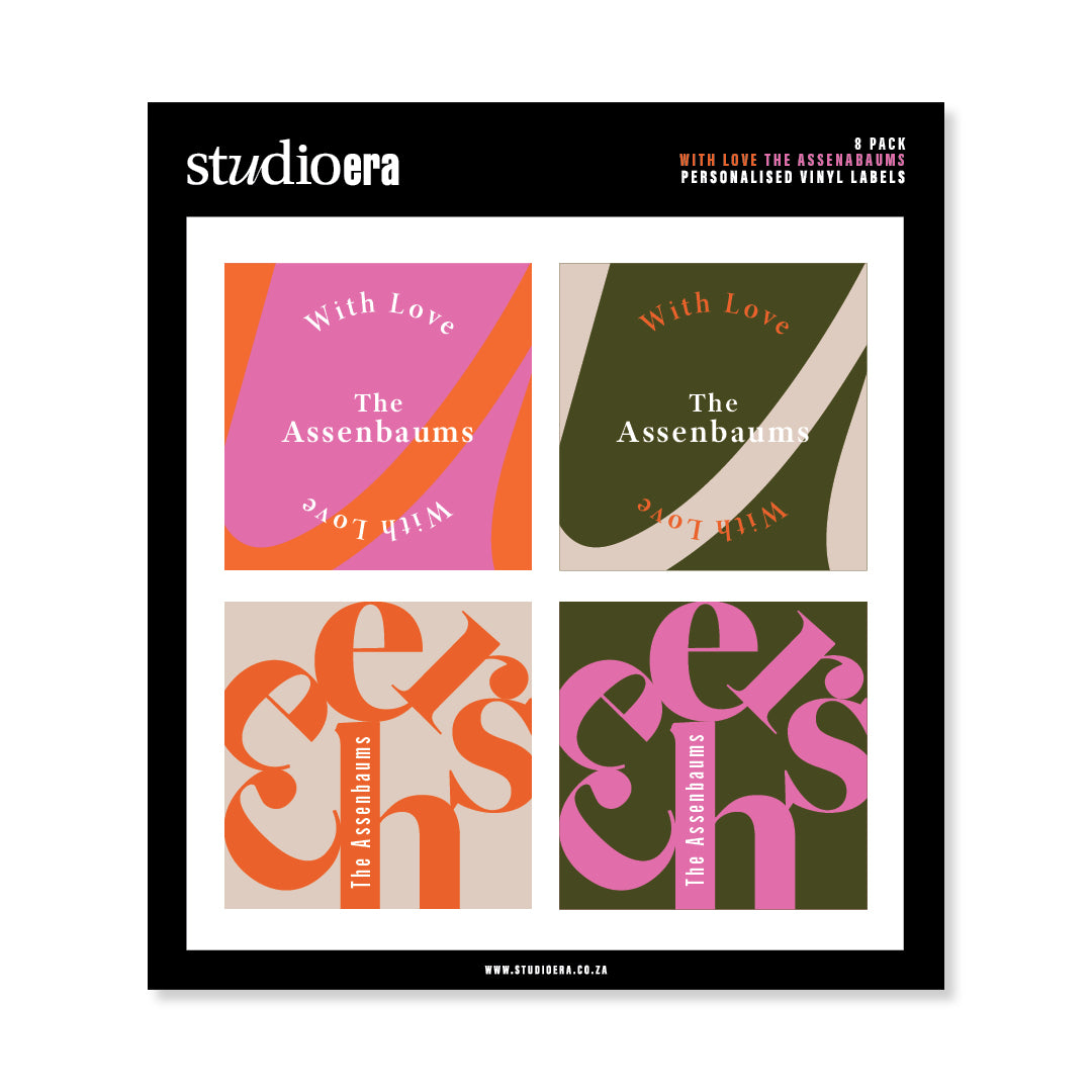 Personalised With Love Gifting Stickers | Cheers Collection - Studio Era