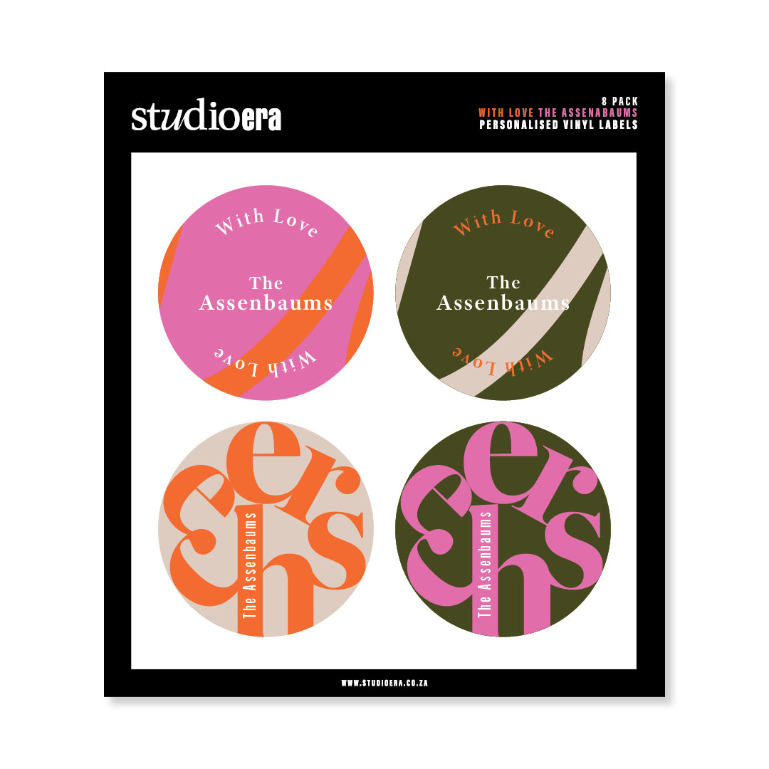 Personalised With Love Gifting Stickers | Cheers Collection - Studio Era