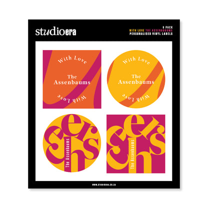 Personalised With Love Gifting Stickers | Cheers Collection - Studio Era