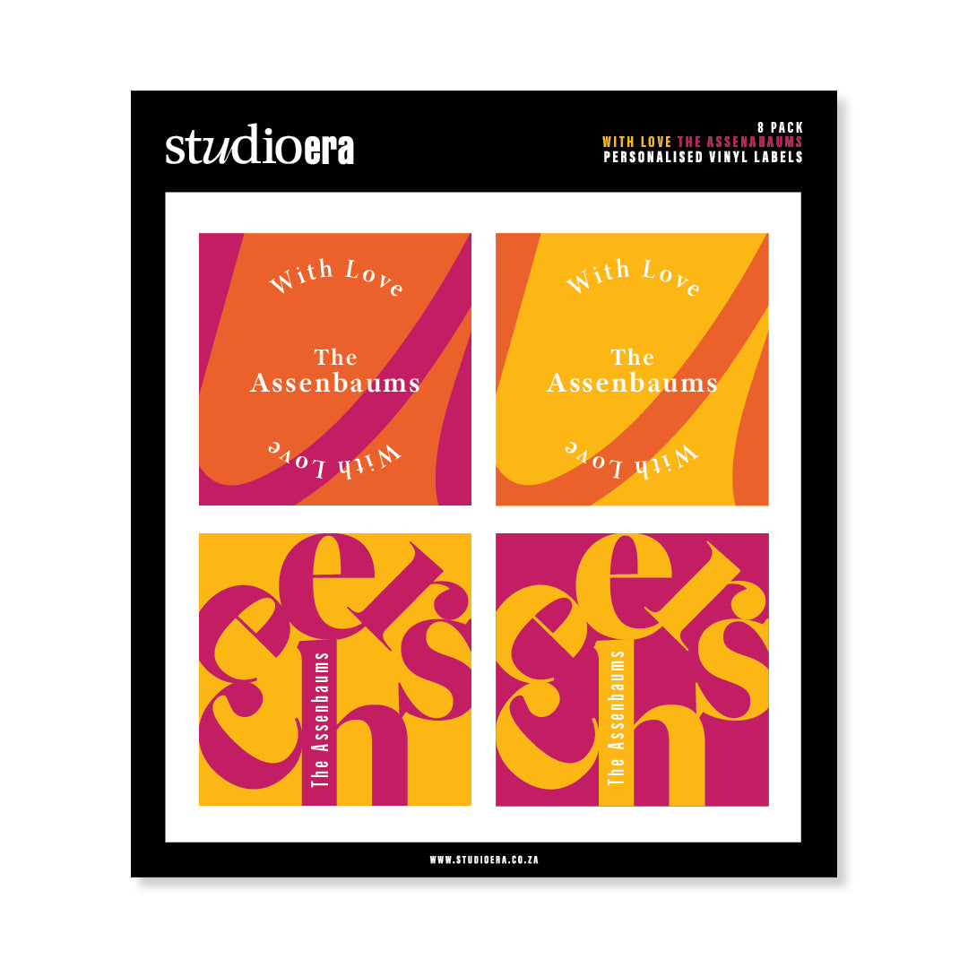 Personalised With Love Gifting Stickers | Cheers Collection - Studio Era